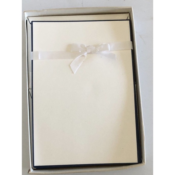 Crane's Other - CRANE'S BOXED STATIONARY 21 NOTES & 25 ENVELOPES Blue Borders